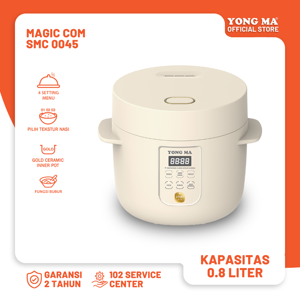 YONG MA | Digital SRice Cooker / MAGIC COM SMC 0045 (0.8lt)