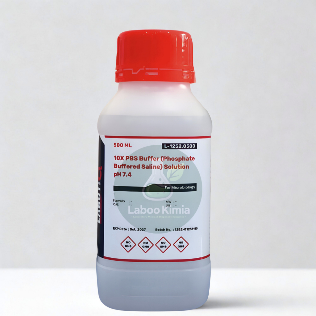 Jual 10X PBS (Phosphate Buffered Saline) Solution pH 7.4, 500 mL ...