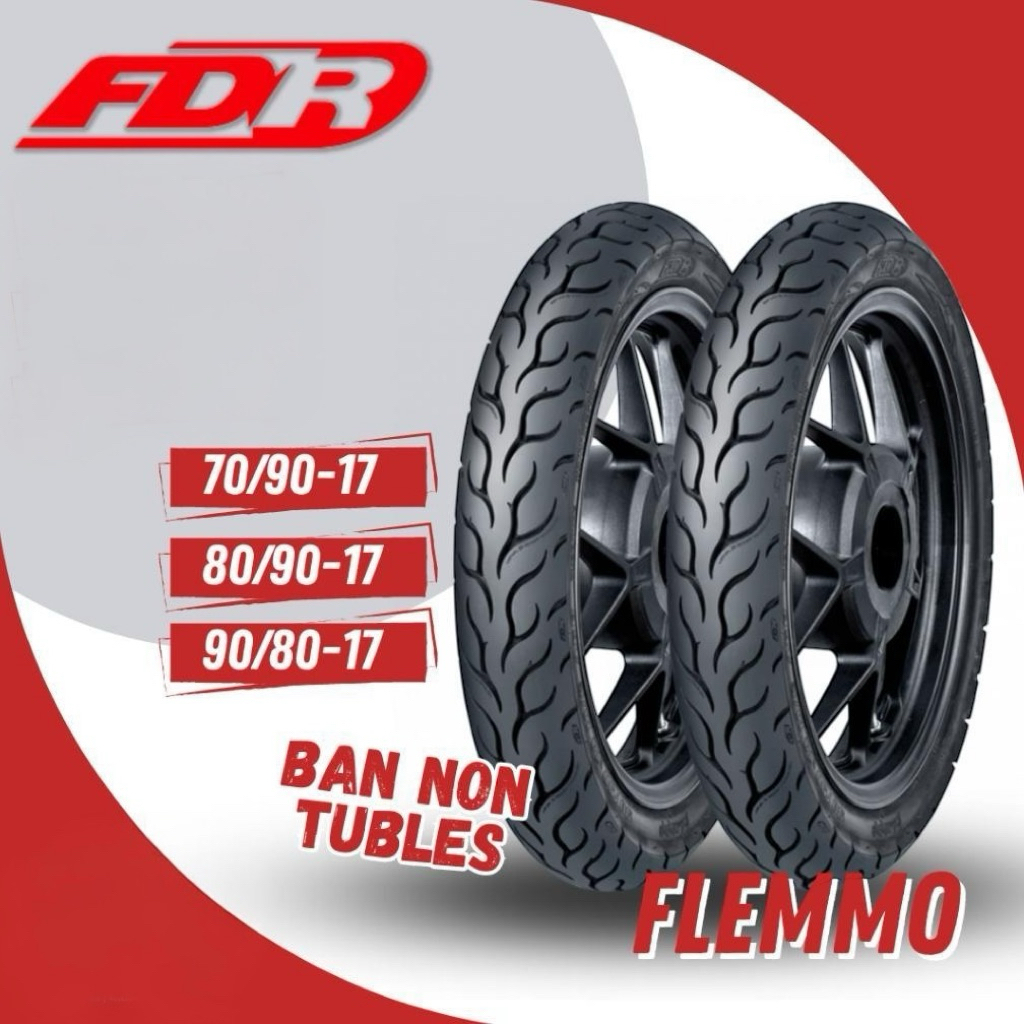 Jual BAN LUAR TUBETYPE FDR FLEMMO 70/90-17 80/90-17 90/80-17 | Shopee ...