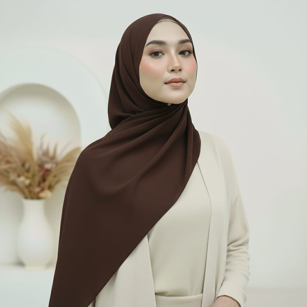 Jilbab Pashmina Ceruty Babydoll Premium Hawwa Shawl Banyak Warna