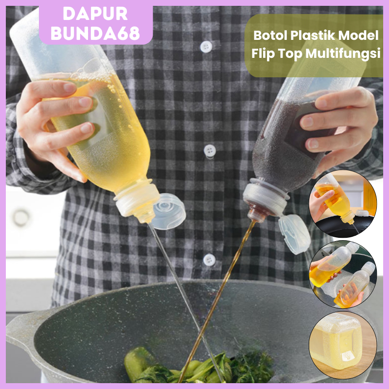 Jual DB68 Botol Minyak Saus Kecap Sirup Premium Anti Tumpah dan Netes ...