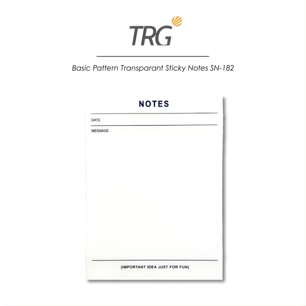 Jual TRG Basic Pattern Transparant Paper Memopad SN-182 - Kertas Memo ...