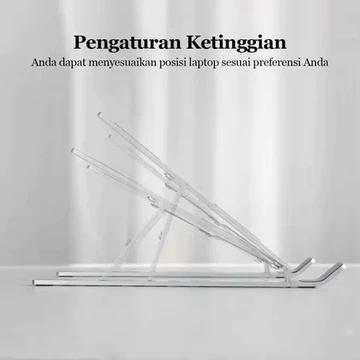 Stand Holder Laptop Portable Lipat Full Alumunium Multifungsi Anti Slip Untuk Laptop Notebook