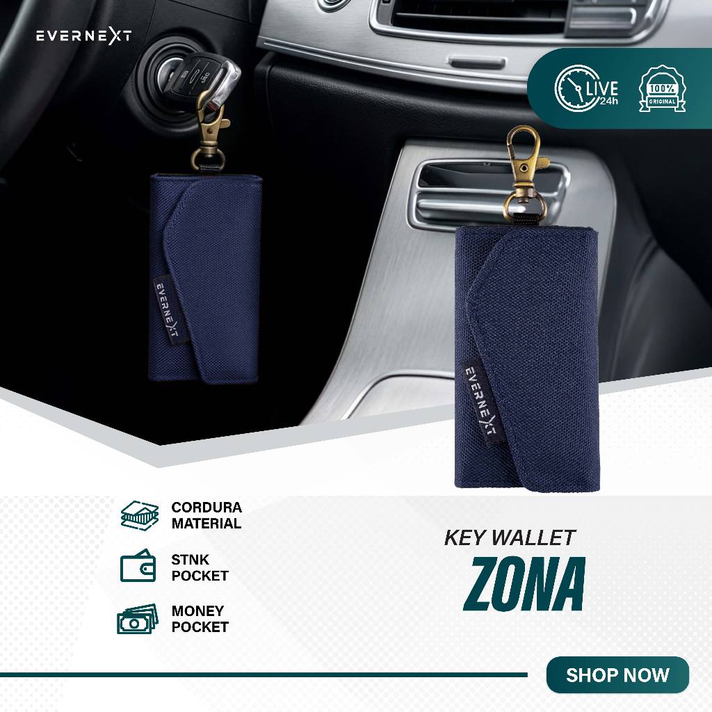 Jual Evernext - Dompet Kunci Kendaraan Key Wallet Zona Gantungan Kunci ...