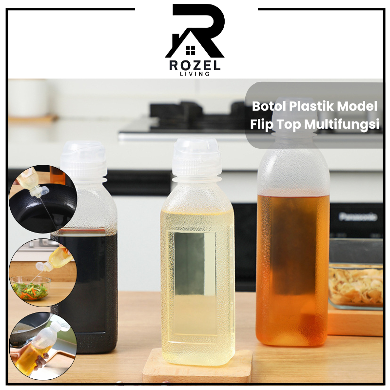 Jual ROZEL Botol Minyak Saus Kecap Sirup Premium Anti Tumpah dan Netes ...