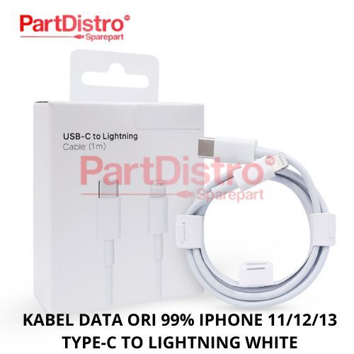 Jual KABEL DATA 99% IP11/12/13 TYPE-C TO LIGHTNING WHITE | Shopee Indonesia