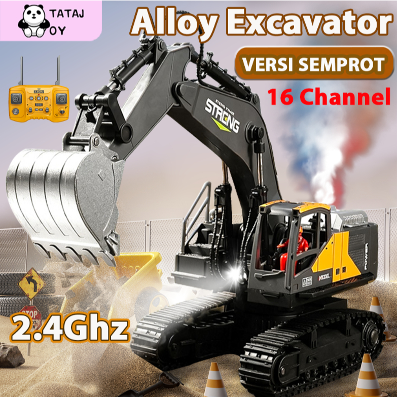 Jual Tatajoy 16Channel Excavator Remote Control Besar Alloy 2.4Ghz RC ...