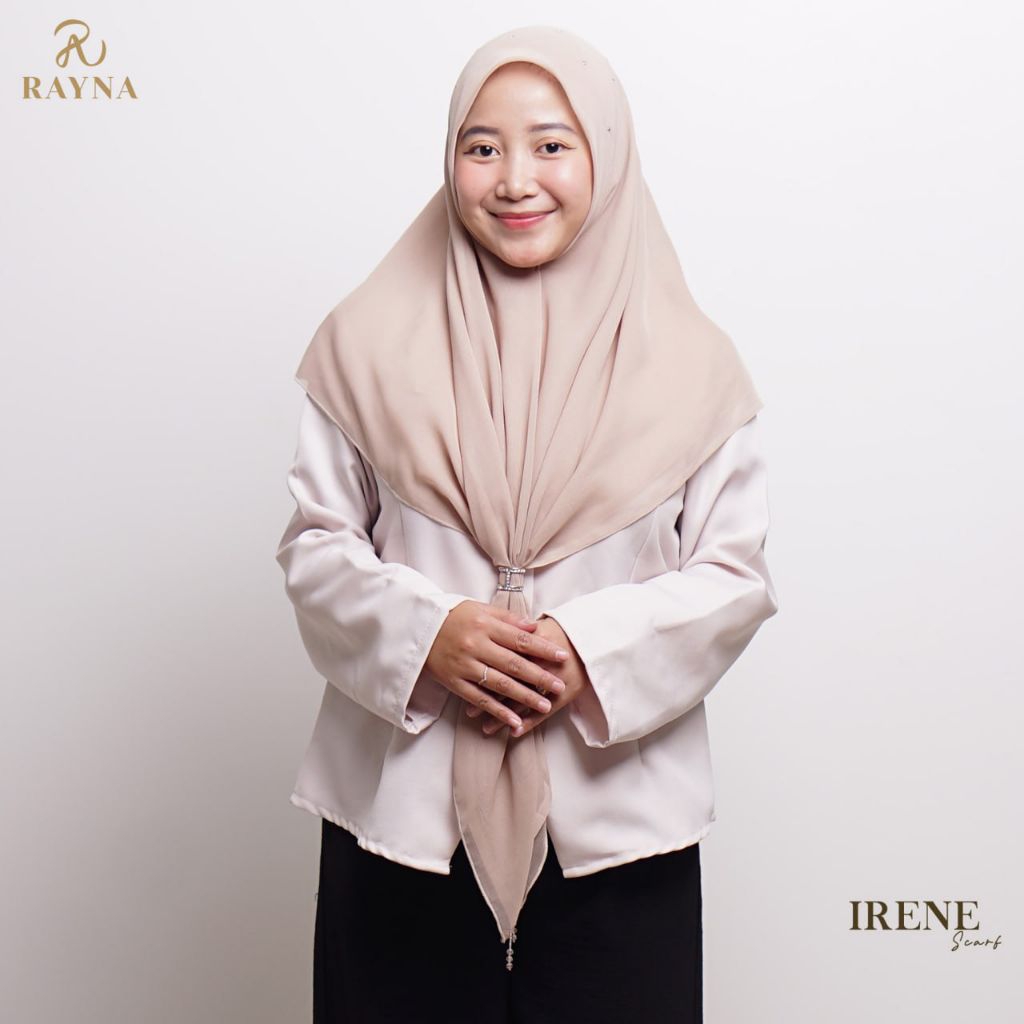 RAYNAHIJAB Irene Scarf Paris Japan Premium Bertabur Kristal Hijab Pesta