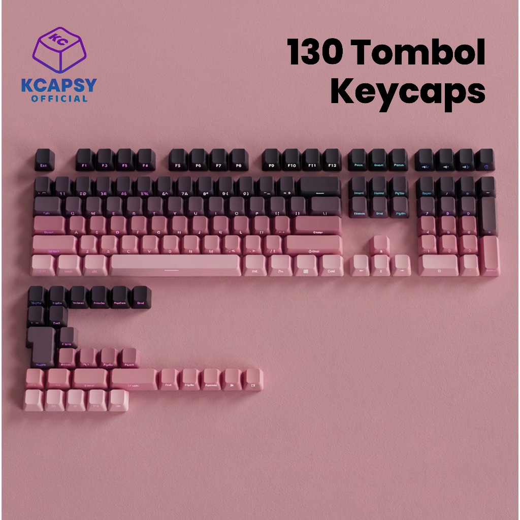 Jual KCAPSY Keycaps PBT Double Shot Gradient Side Print Tembus Cherry ...