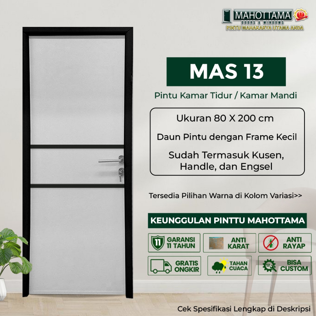 Jual EX DISPLAY Pintu Aluminium Mahottama Pintu Rumah Modern MAS13 - 80 ...