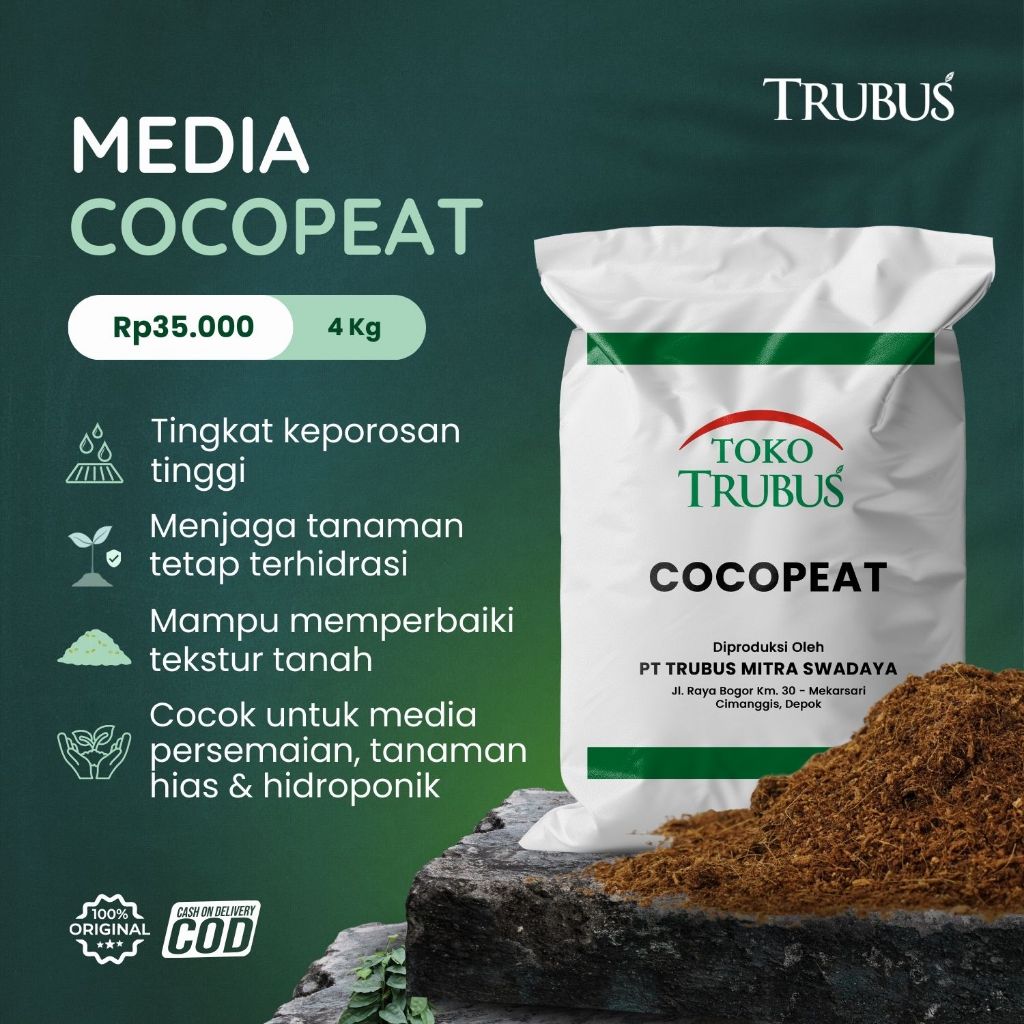 TRUBUS - COCOPEAT MEDIA TANAM UNTUK SEMUA JENIS TANAMAN