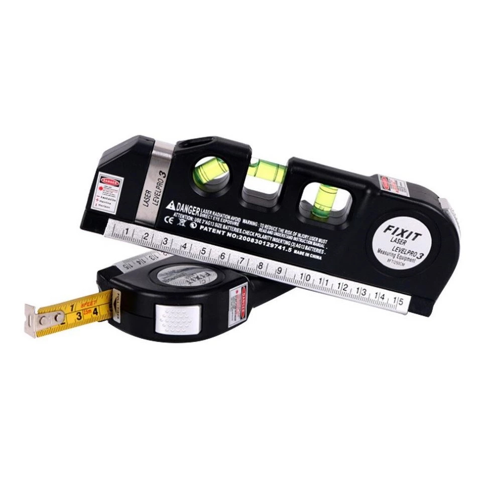 Jual Waterpass laser Level Pro 3 Meteran Laser Infrared Waterpass ...