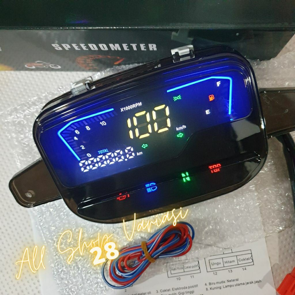 Jual SPEEDOMETER DIGITAL VEGA R / FIZ R / FORCE ONE FULL DIGITAL IMPORT ...