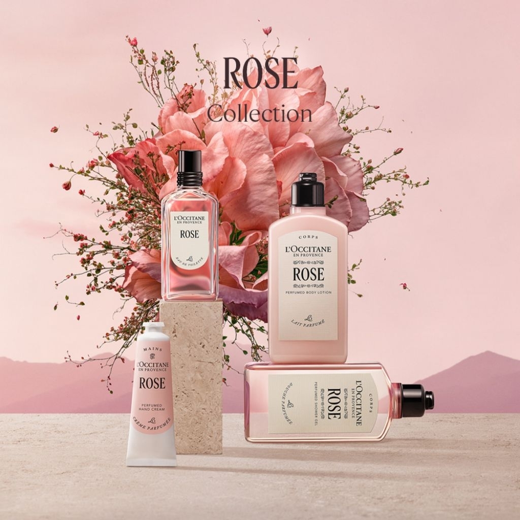 Jual Limited Edition LOCCITANE NEW Rose Exclusive Gift Set Promo