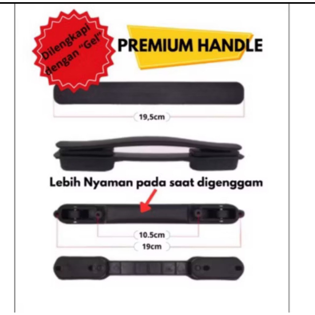 Jual Handle Koper Lojel Bagasi Premium 19,5cm | Shopee Indonesia