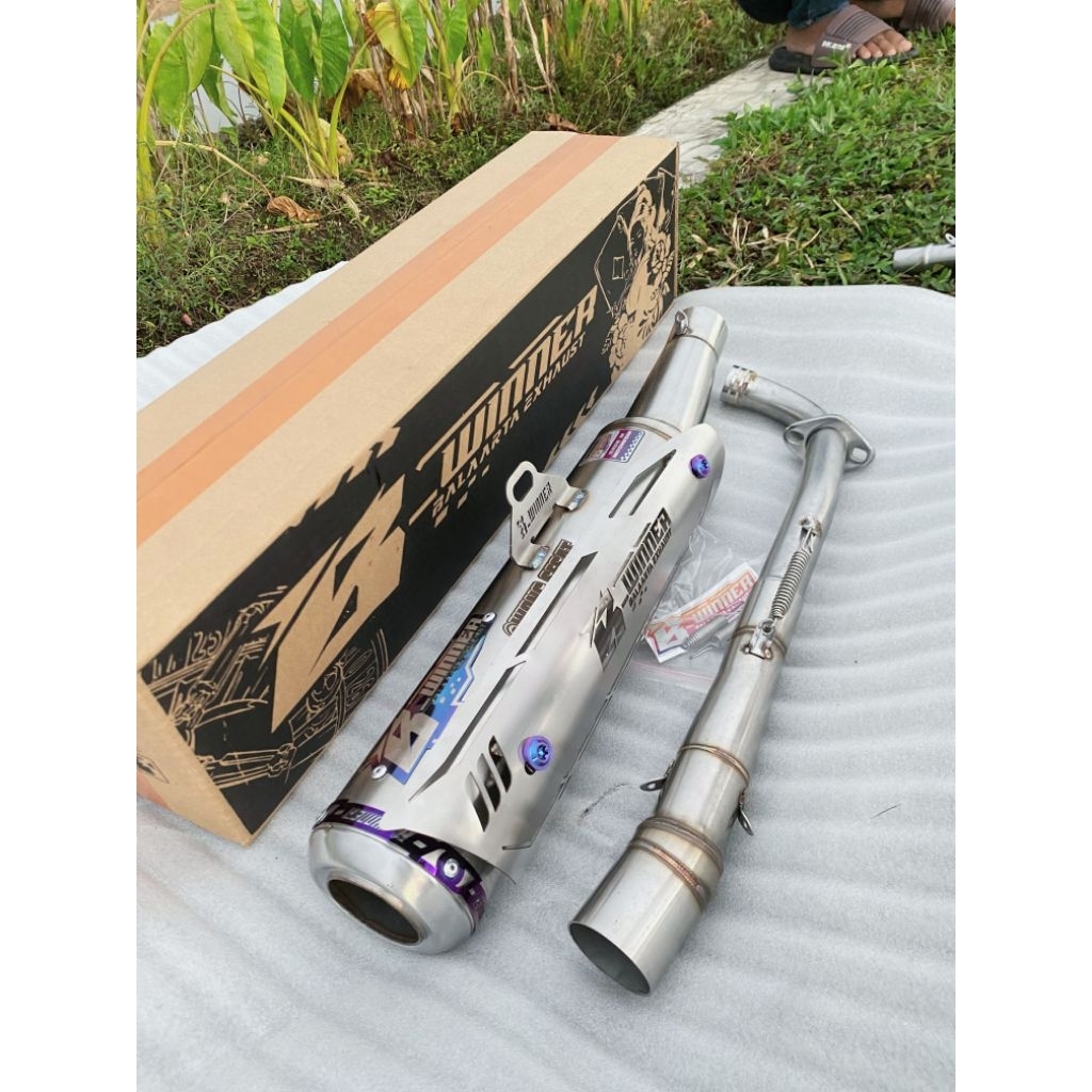 Jual Knalpot STD racing original B-winner pnp Jupiter, vega, supra ...