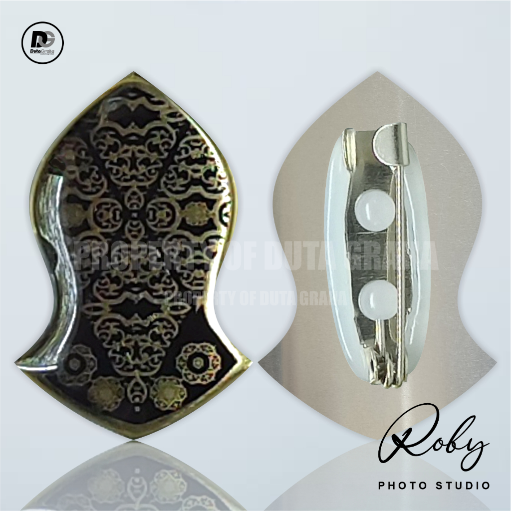 Jual [TEROMPAH] MOTIF 1 Pin Bros Aksesoris Souvenir PECI HIJAB MUSLIM ...