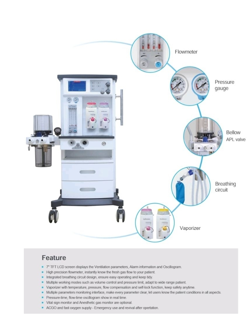 Jual Mesin Anesthesi / Anesthesia Machine with Ventilator | Shopee ...