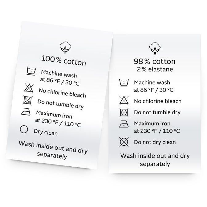 Jual (Min order 500pcs) Label Satin Custom Design Free Design Tag ...