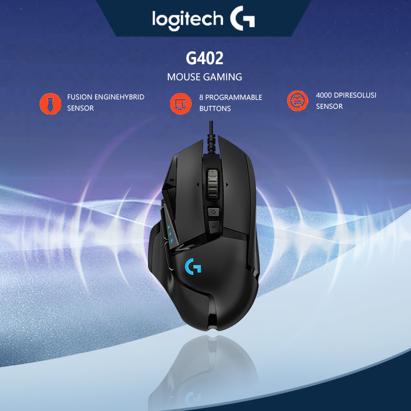 Jual Gaming Mouse Logitech G402 Hyperion Fury Mouse Gaming Wired Ultra ...