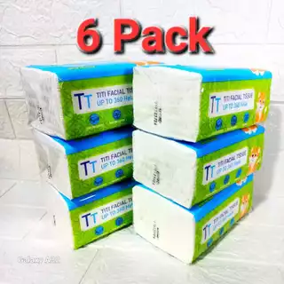 (paket 6 pack) TITI Facial Tissue isi 260Helai, Tisu Murah Titi Tisu Wajah Tisu Hemat ORIGINAL