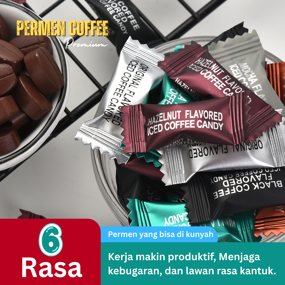Jual Permen Coffee Iced Coffee Dengan 6 Varian Rasa Black Coffee ...