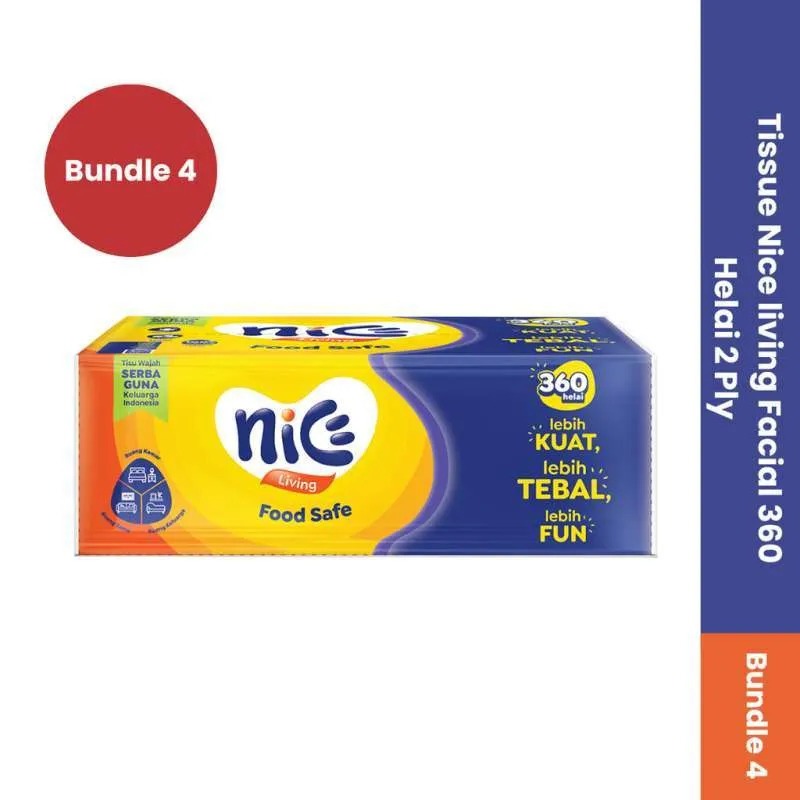Jual Bundling Tissue Nice 4 Pack 360 sheet | Shopee Indonesia