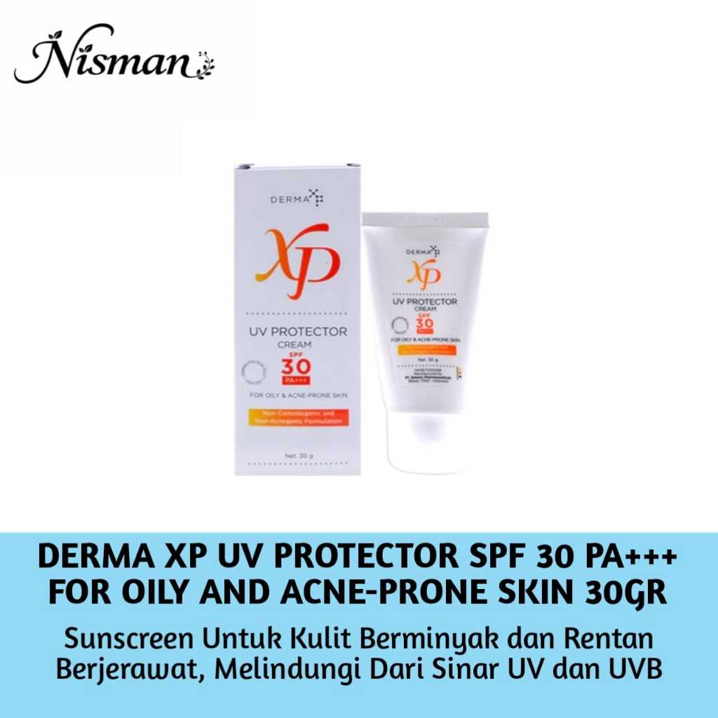 Jual Derma Xp Uv Protector Spf 30 PA+++ For Oily & Acne Prone Skin 30Gr ...
