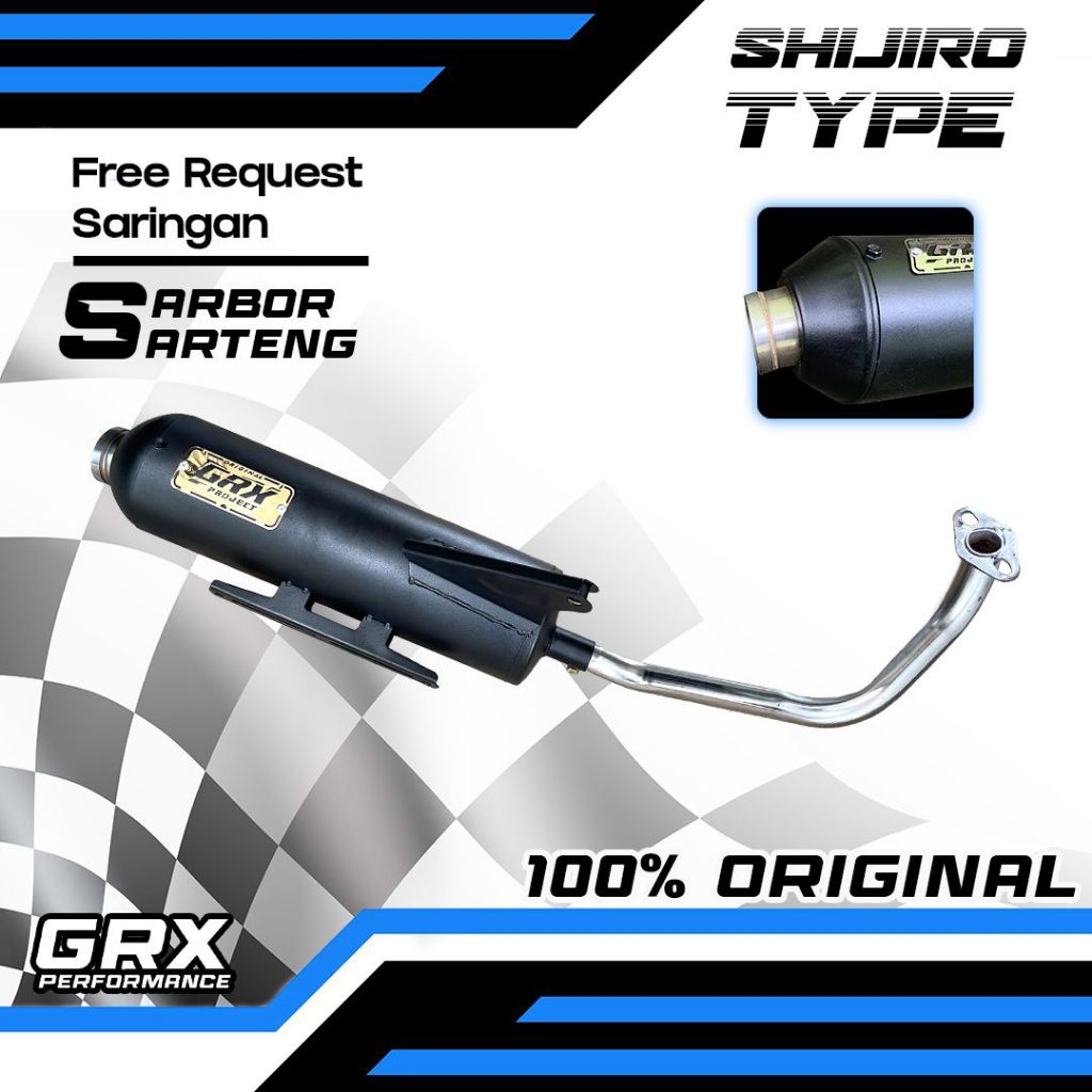 Jual BEST PERFORMANCE Knalpot Moncong Shijiro Sarteng Sarbor GRX ...