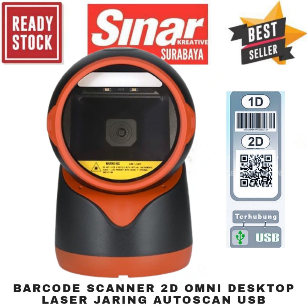 Jual SCANNER BARCODE 2D DAN 2D CMOS DS-4208 USB PLUG AND PLAY AUTOSCAN ...