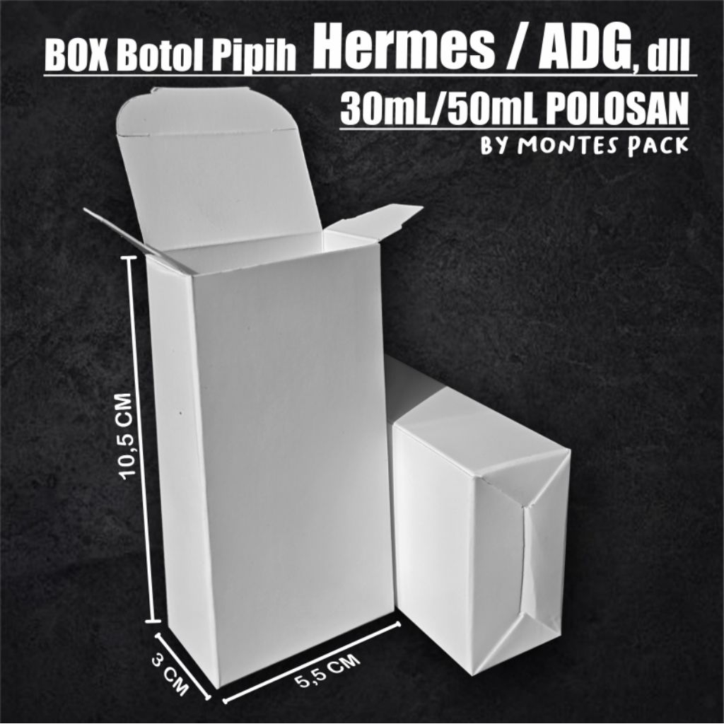 Jual Box Botol HER.MES / adg doff / Kemasan Botol Her.mes 30ml / Box 5 ...