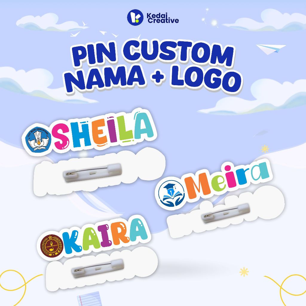 Jual Kedai Creative Pin Logo dan Custom Nama Instansi dan Perusahaan ...