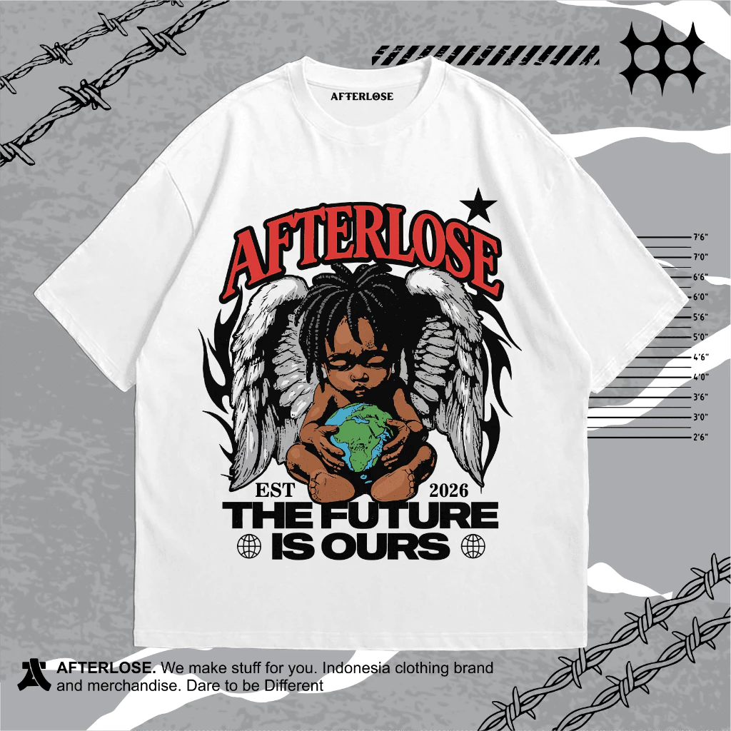 KAOS OVERSIZE THE FUTURE IS OURS AFTERLOSE.ID