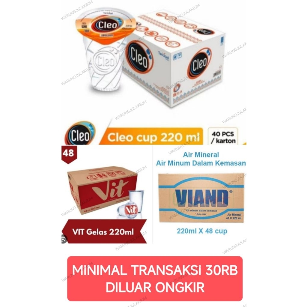 Jual Air Mineral Gelas 1 Dus Terlengkap & Harga Terbaru April 2026 ...