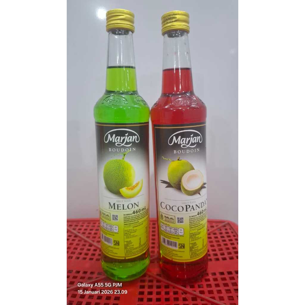 Jual sirup marjan varian rasa melon dan coco pandan 460ml | Shopee ...