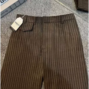Oro Pants Stripe Bangkok Celana Wanita Antik Kusut Celana Highwaist Kulot Wanita Loose Pants