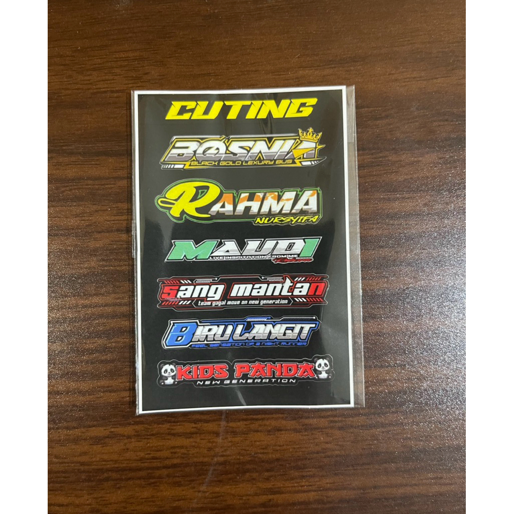 Jual Stiker Cuting Julukan Miniatur Bus RKC | Shopee Indonesia
