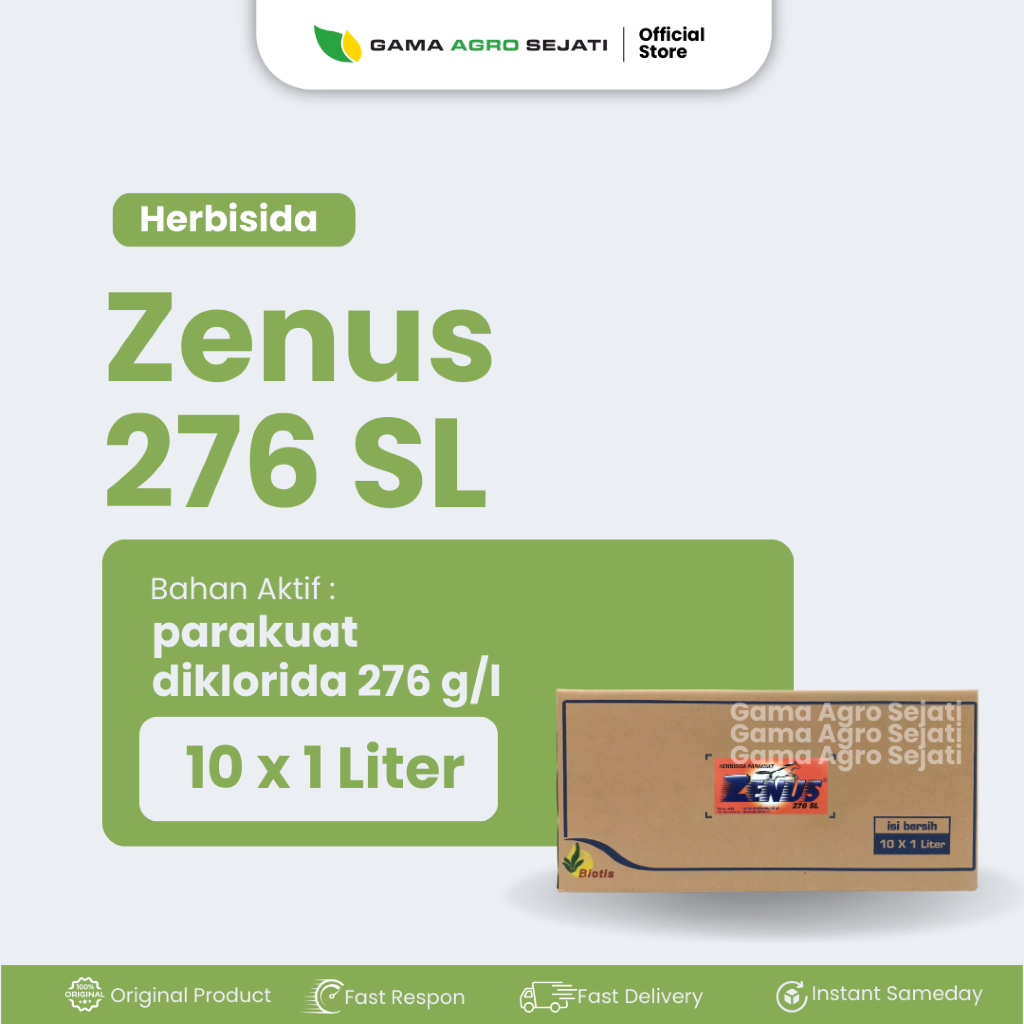 Jual HERBISIDA ZENUS 276 SL 1 LITER 1 BOX ISI 10 | Shopee Indonesia