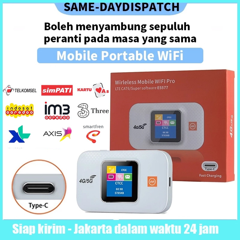 Jual Portable Mini Modem USB WiFi Router 4G/5G LTE 300Mbps Mifi Router ...