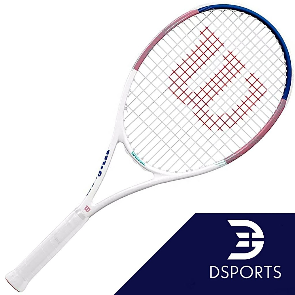 Jual Wilson Allure 105 279 g 279Gr 16x19 White Pink Navy Blue Lucu ...