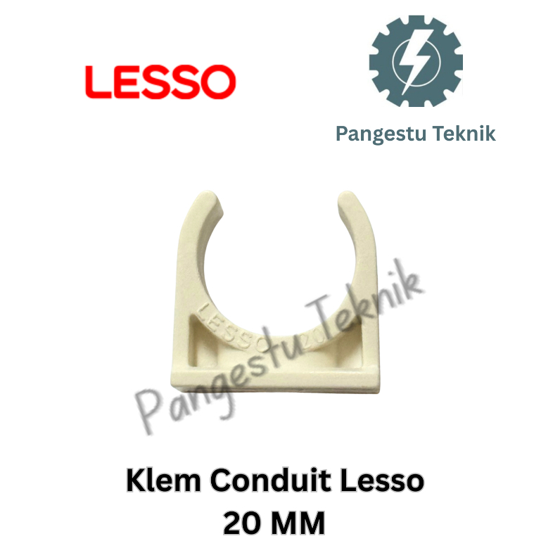 Jual Klem Conduit Lesso 20mm / Klem Conduit Pipa Listrik / Clamp ...