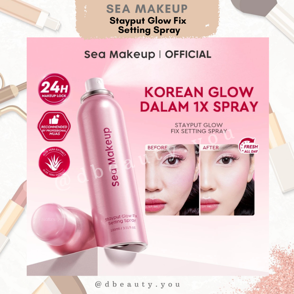 Jual Sea Makeup setting spray Stayput Prime & Set 100ml Continuous ...