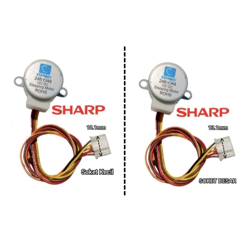 Jual MOTOR SWING AC SHARP 24BYJ48 Dinamo Motor Swing AC Sharp BEY BMY ...