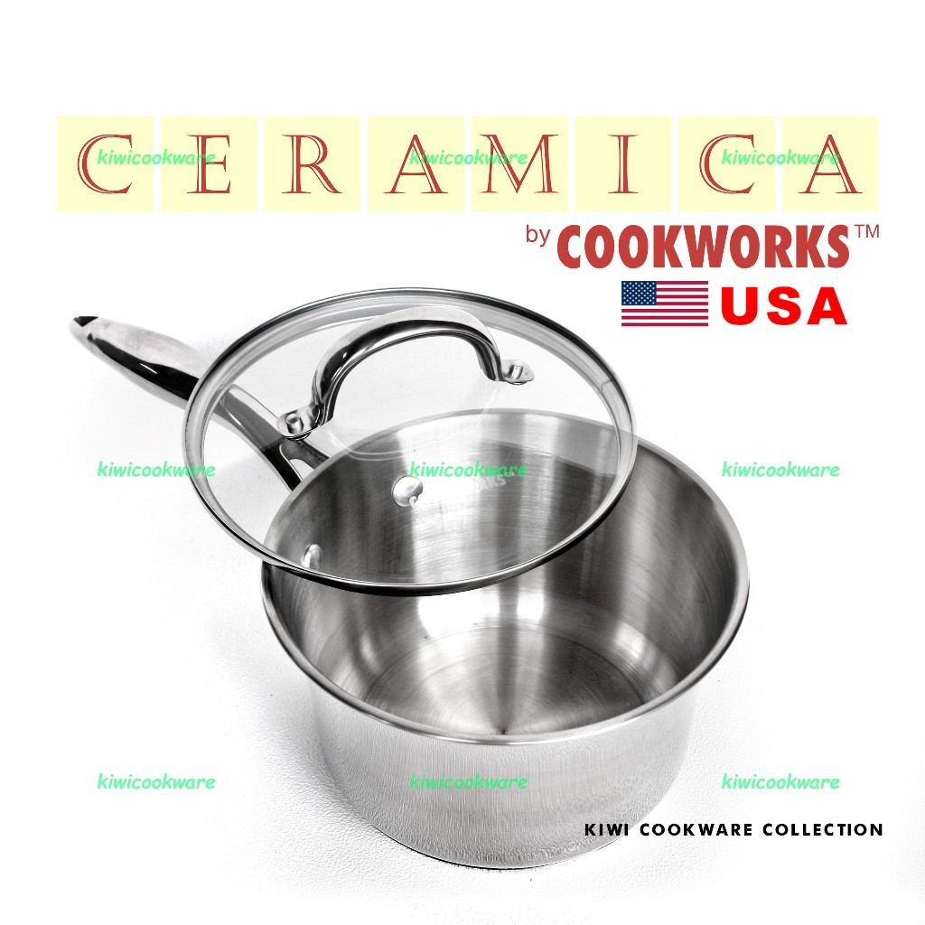 Sauce Pan 18cm 2,2 Liter Panci Susu Mpasi Stainless Steel Premium Ekspor Ceramic - foto 5