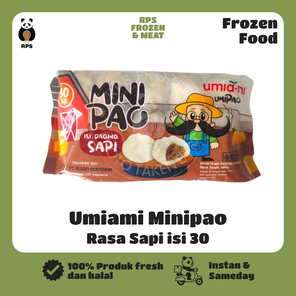 Jual Minipao isi sapi umiami 465 gr (isi 30), bapao mini isi sapi ...