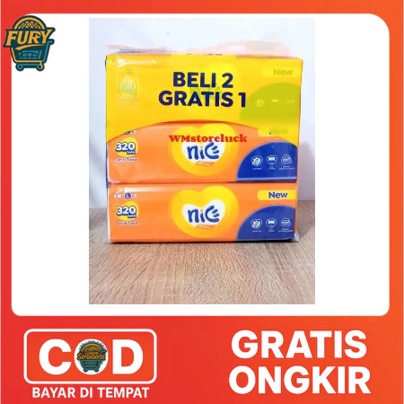 Jual TISSUE NICE 320 HELAI ISI 3 ( BELI 2 FREE 1 ) | Shopee Indonesia