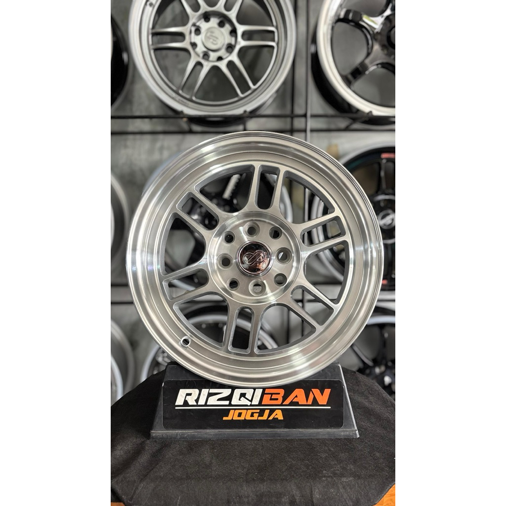 Jual velg enkei rpf r15 full polish pcd 4x100/114 lebar 7 kondisi baru ...