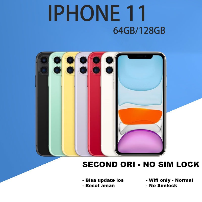 Jual IP11 / 64GB / 128GB / NORMAL Second 100% Original Fullset Original ...