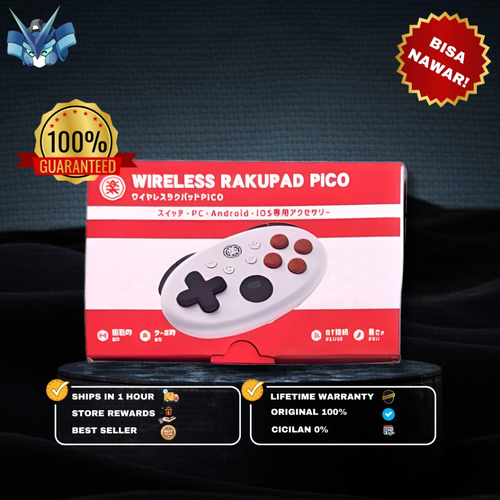 RAKU Wireless RakuPad Pico / Gamepad mini for PC Android Ios