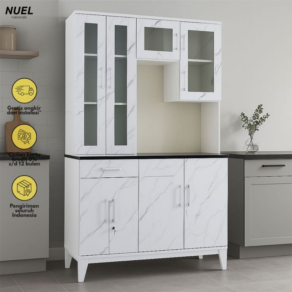 Jual NUEL Kitchen Set / Rak Dapur / Kabinet Lemari Multifungsi Plat ...
